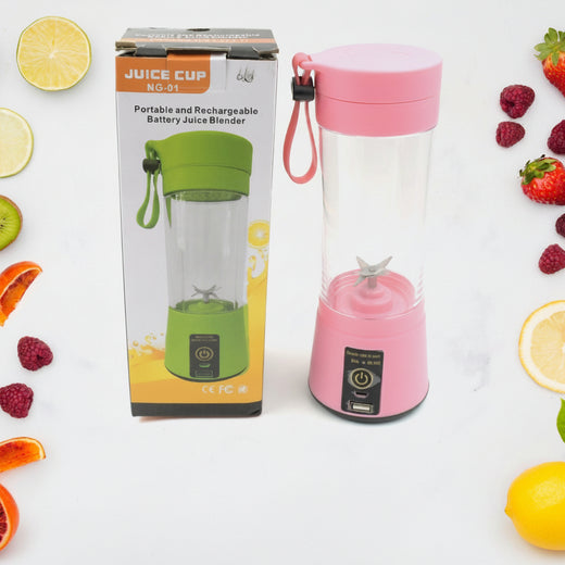 Portable USB Electric Juicer Blender - 6 Blades (1 Pc)