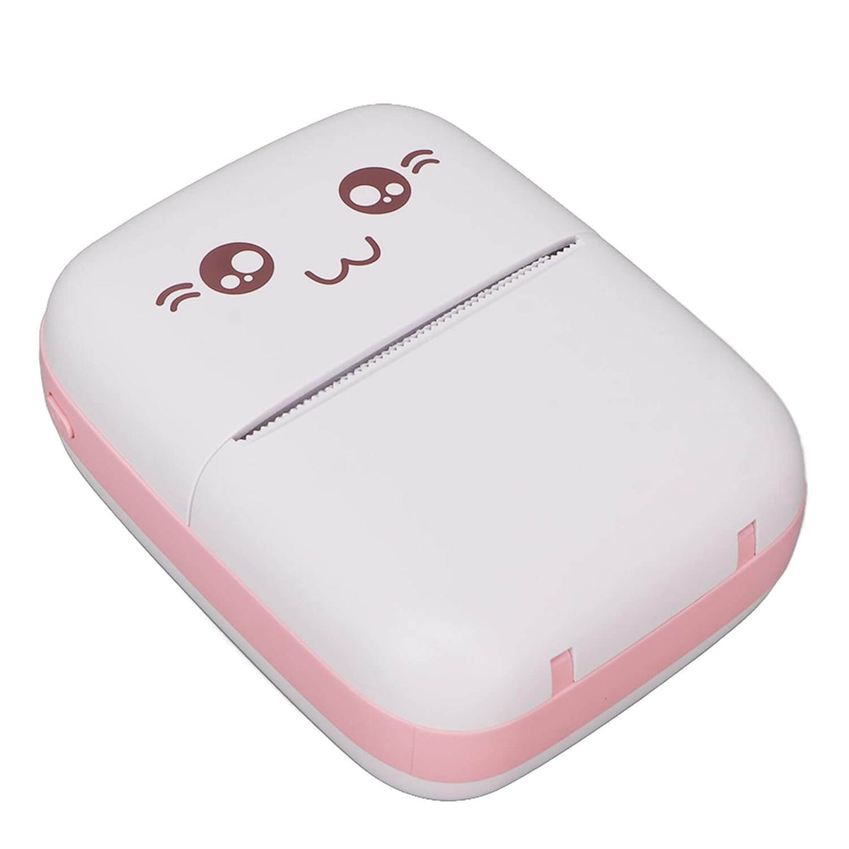 Pocket Mini Bluetooth Thermal Printer with Paper Roll in cute design, perfect for printing notes and labels.