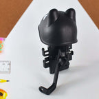 Bike handlebar sun visor designed with cat ears, ideal for shading phone screens during sunny rides.