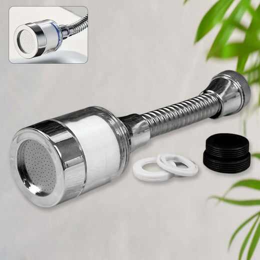 Water-Saving Faucet Sprinkler - 360 Degree Flexible Tap Extender with 2 Spray Modes