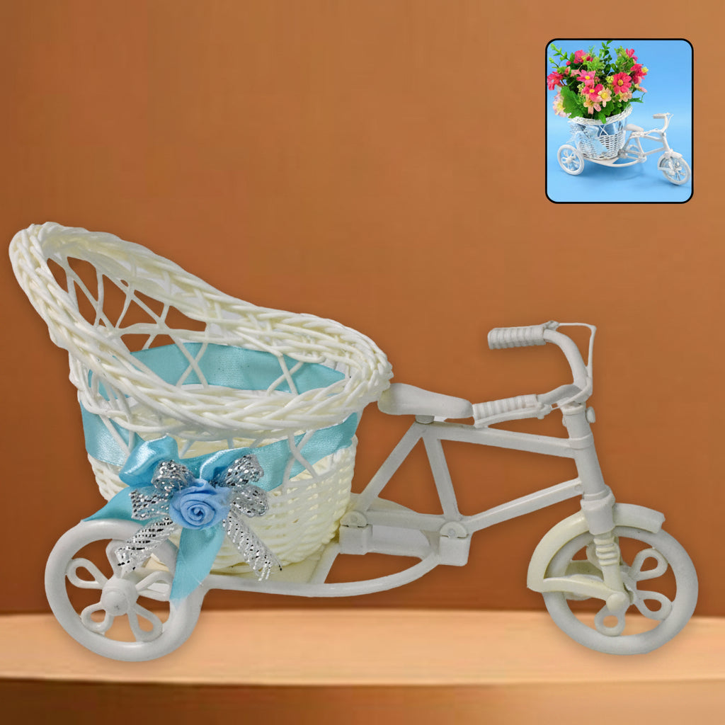 Plastic Cycle Flower Vases For Home Decor Bicycle Flower Pot Stand