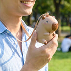 Cute Bear Mini Fan with Neck Strap (1 Pc) - A portable fan designed for comfort and style.