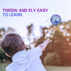 Rechargeable flying orb ball boomerang spinner toy for kids