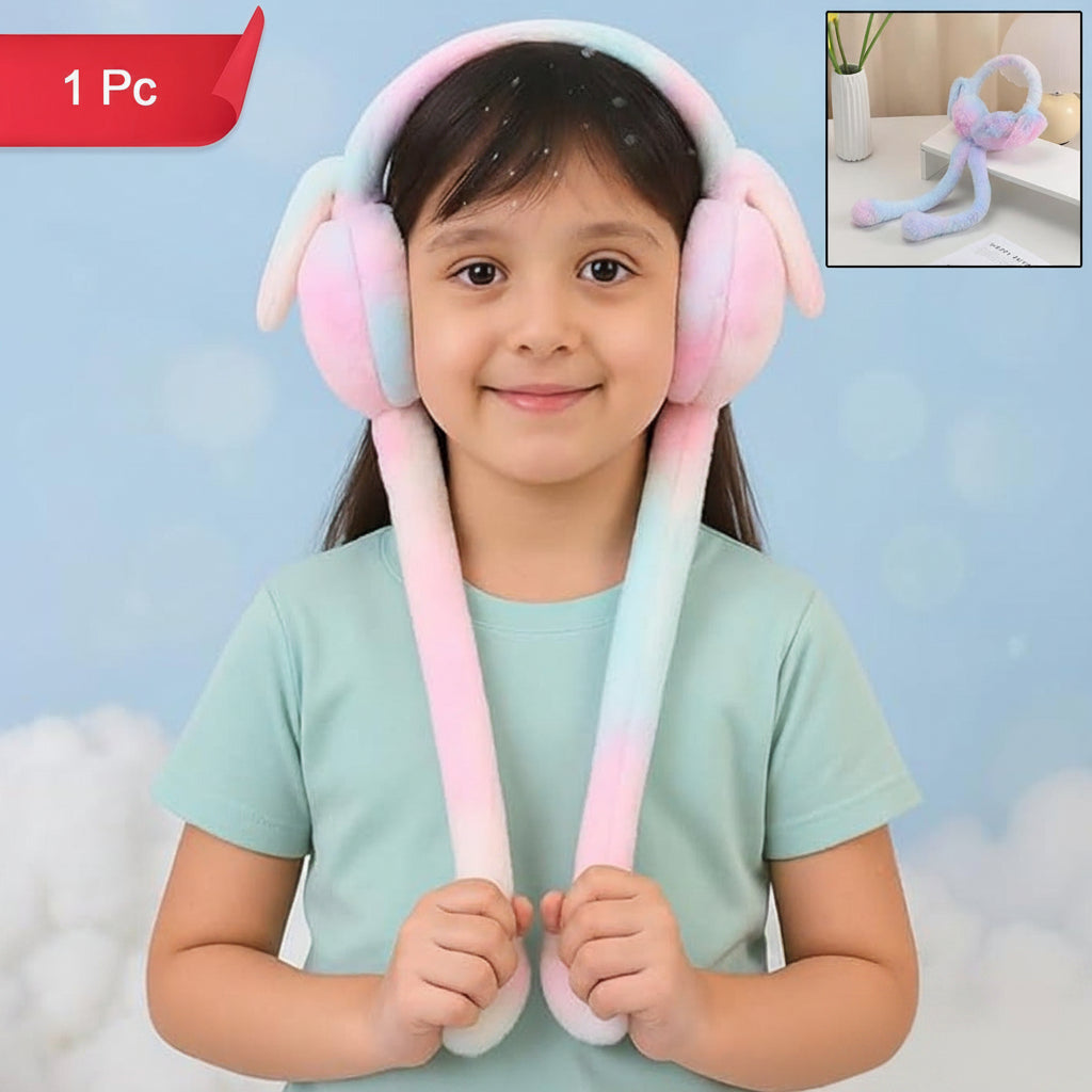 Soft Plush Winter Earmuffs For Kids (1 Pc)