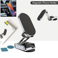 360 degree rotating magnetic car phone holder with sleek design and strong suction base.