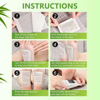 Step-by-step instructions for using ginger detox foot pads for effective overnight detox.